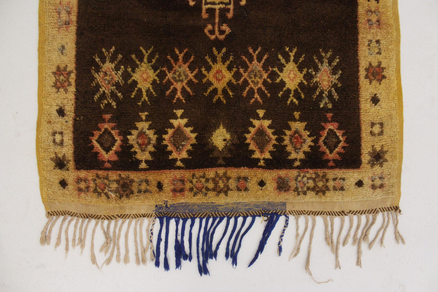 Vintage traditional rug - brown, orange - Taznakht - 3.2x5.5feet / 98x168cm