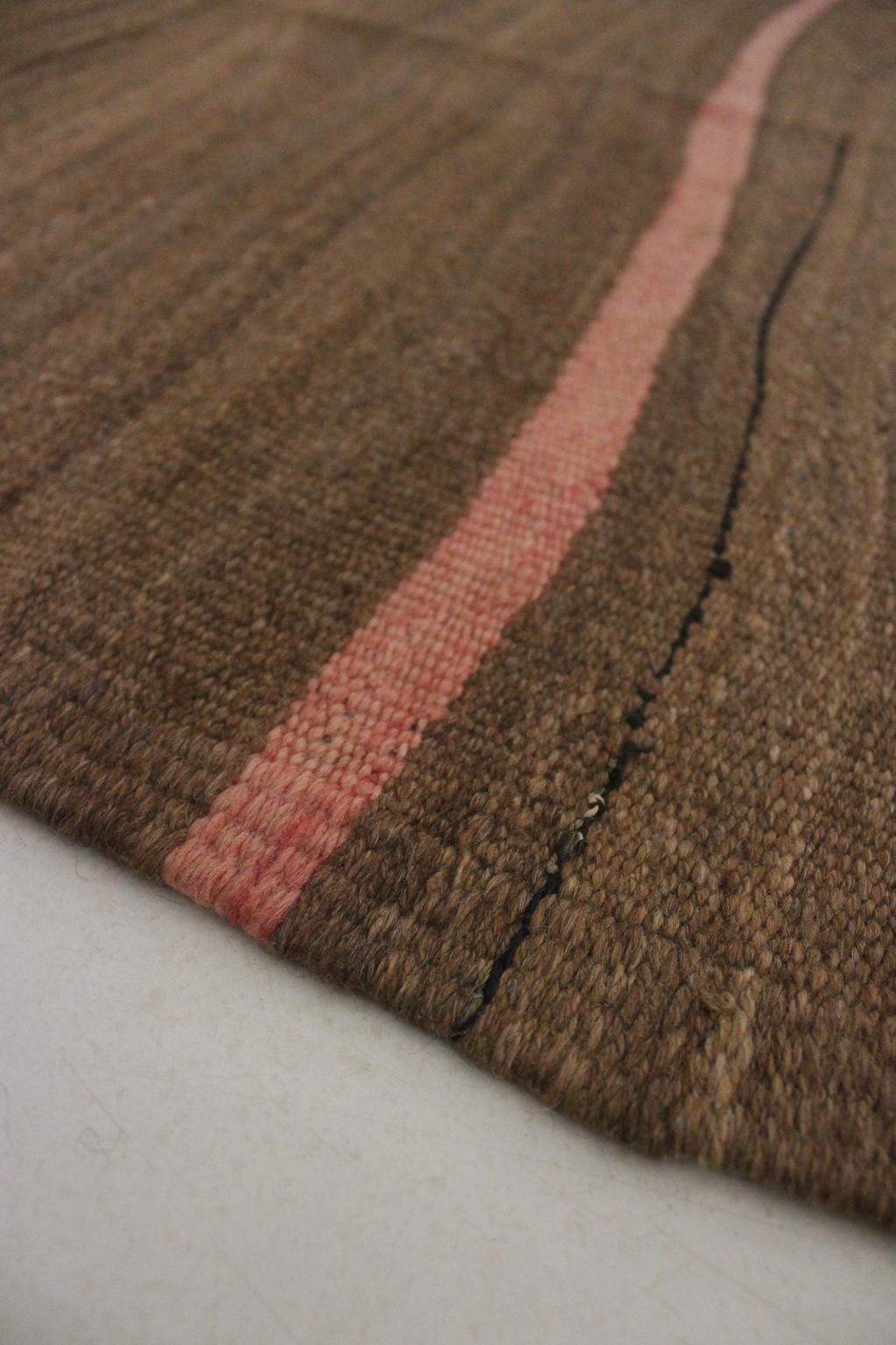 Vintage moroccan rug - beige, brown, pink, red - Kilim Zanafi - 170x255cm / 5.5x8.3feet