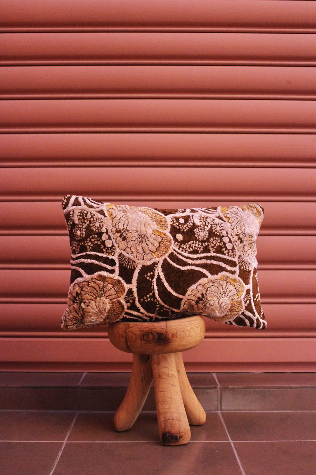 Vintage Mobra pillow (brown and yellow) - 3 pieces available