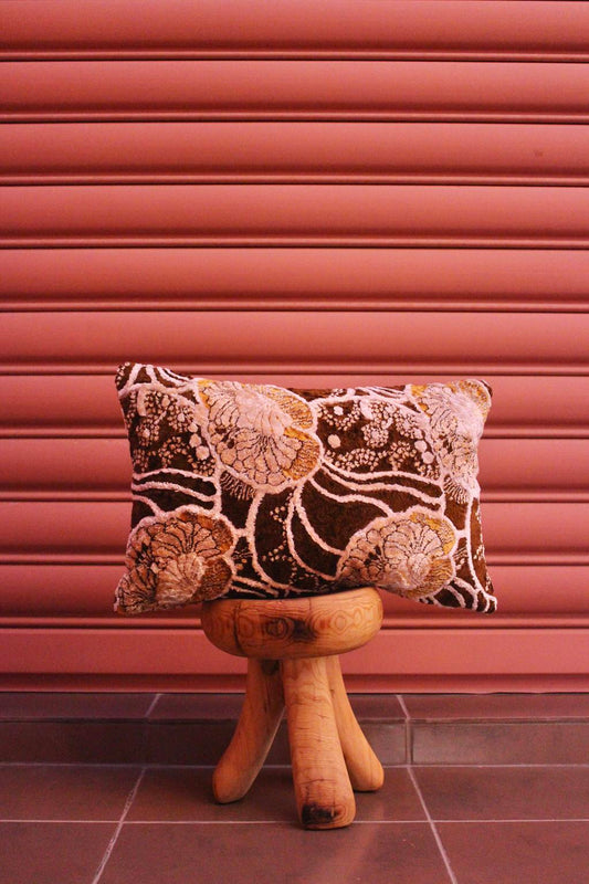 Vintage Mobra pillow (brown and yellow) - 3 pieces available