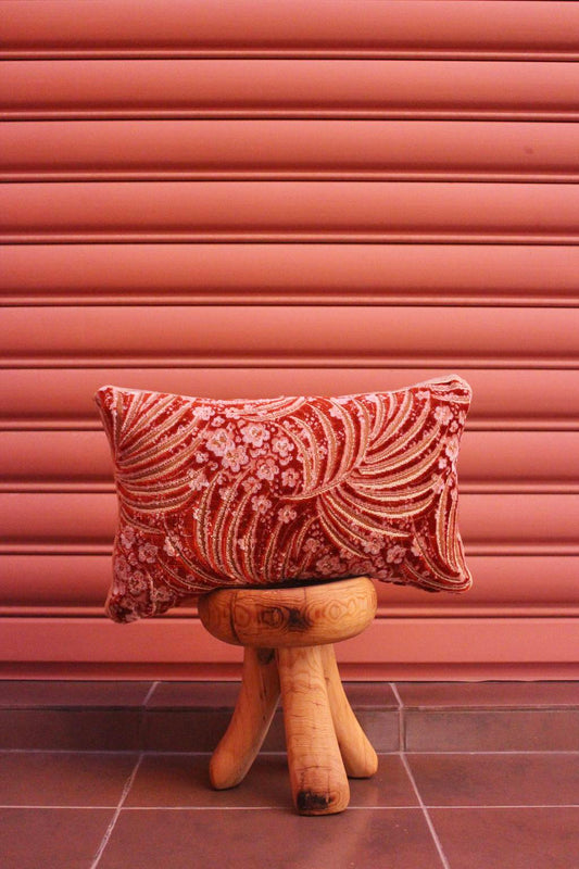 Vintage Mobra pillow (blood orange)