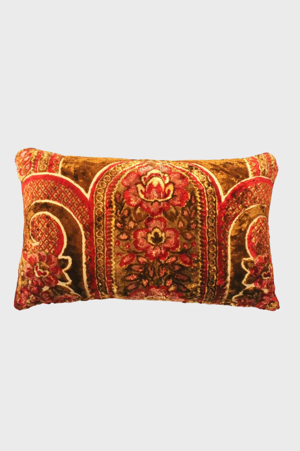 Vintage Mobra pillow (red and brown)