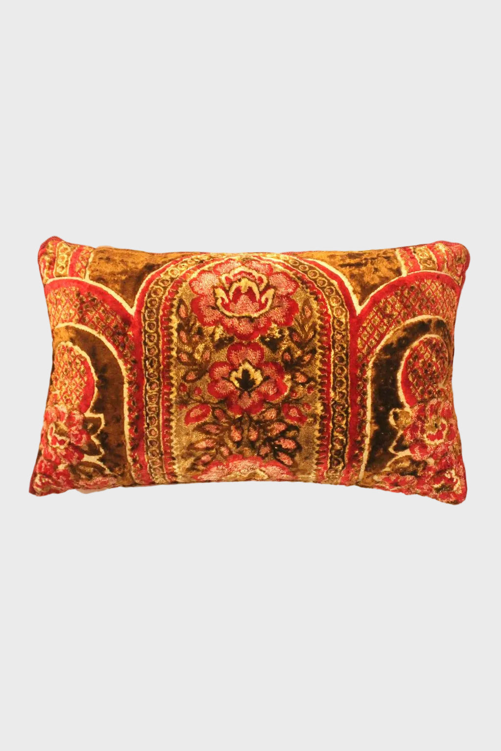 Vintage Mobra pillow (red and brown)