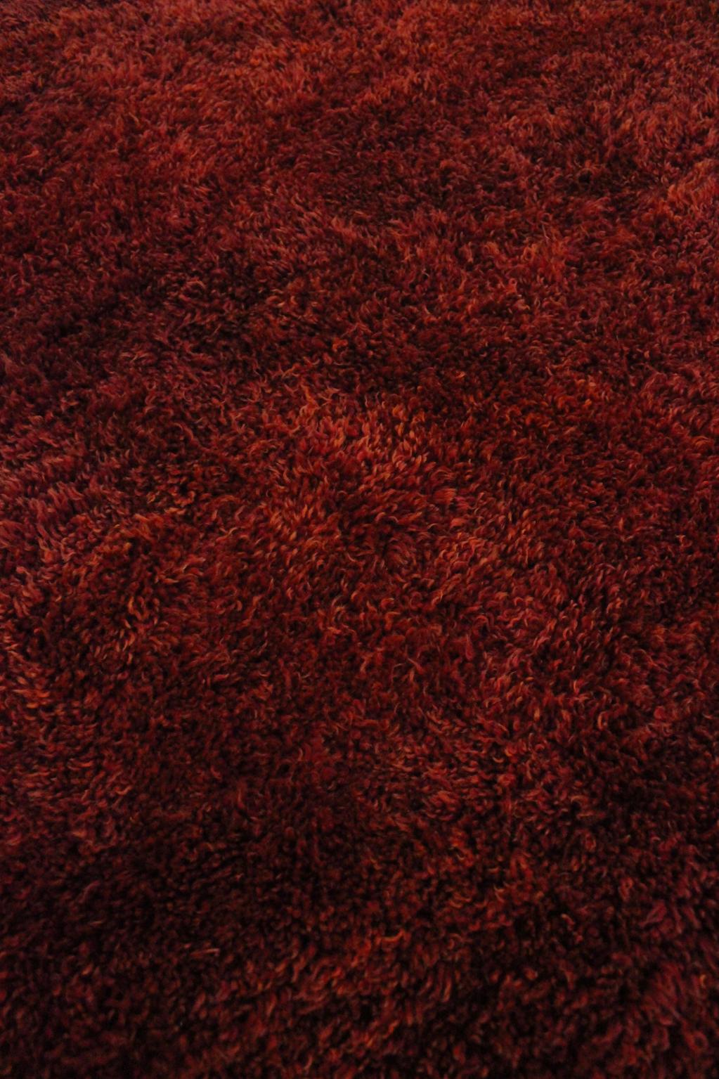 Vintage area moroccan rug - pomegranate red - Beni Mguild - 7x10feet / 213x306cm