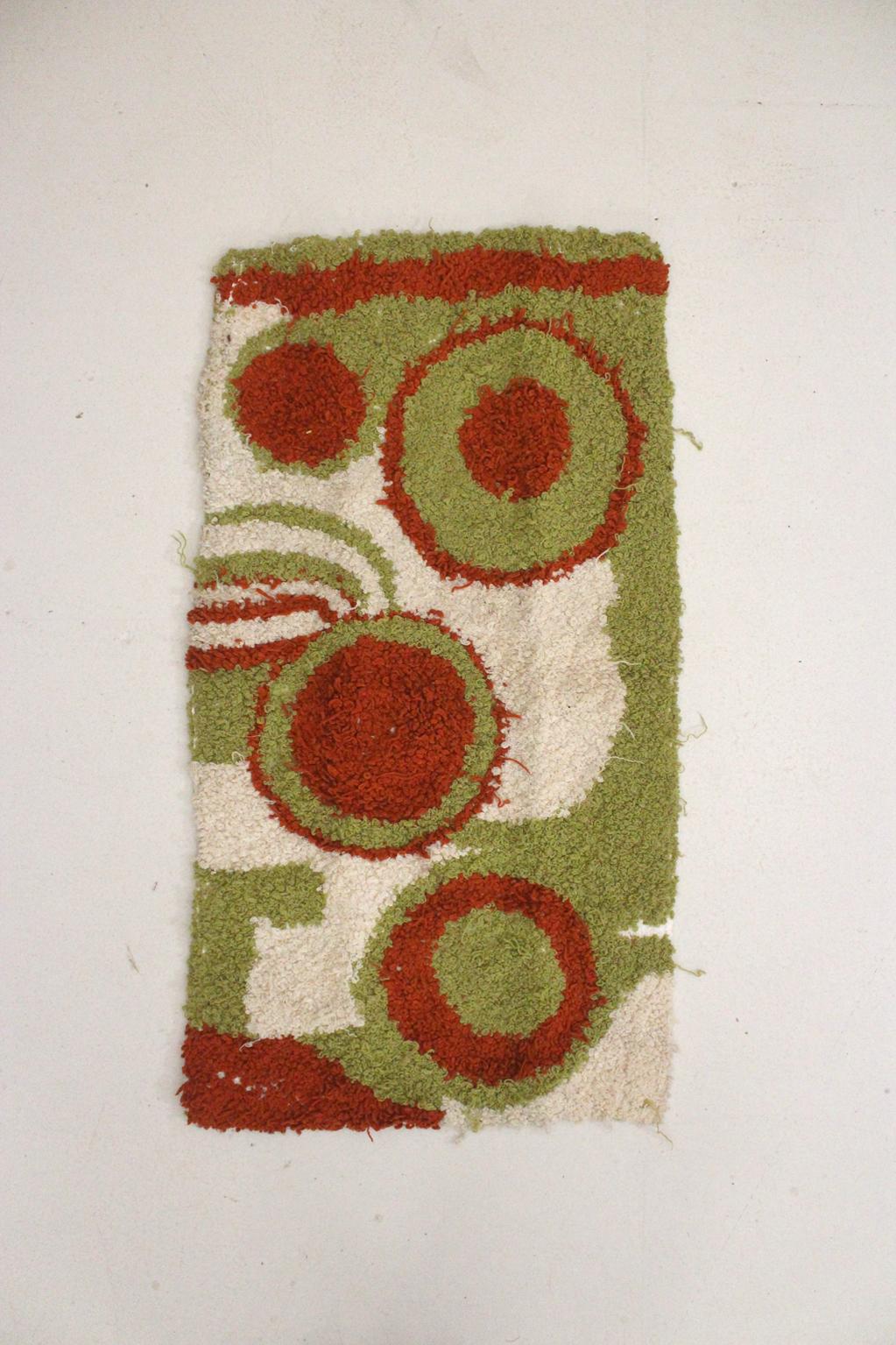 Vintage moroccan textile/wall hanging/carpet - Zindekh - 1.4x2.7feet / 44x82cm