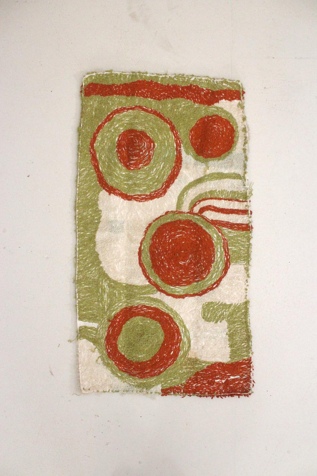 Vintage moroccan textile/wall hanging/carpet - Zindekh - 1.4x2.7feet / 44x82cm