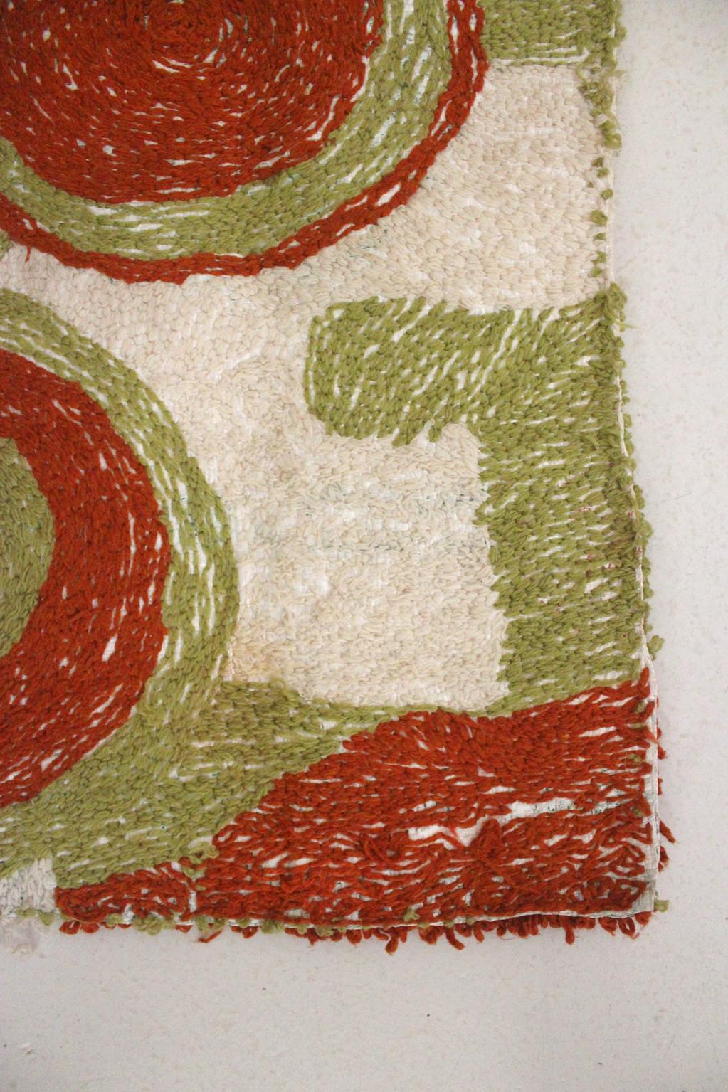 Vintage moroccan textile/wall hanging/carpet - Zindekh - 1.4x2.7feet / 44x82cm