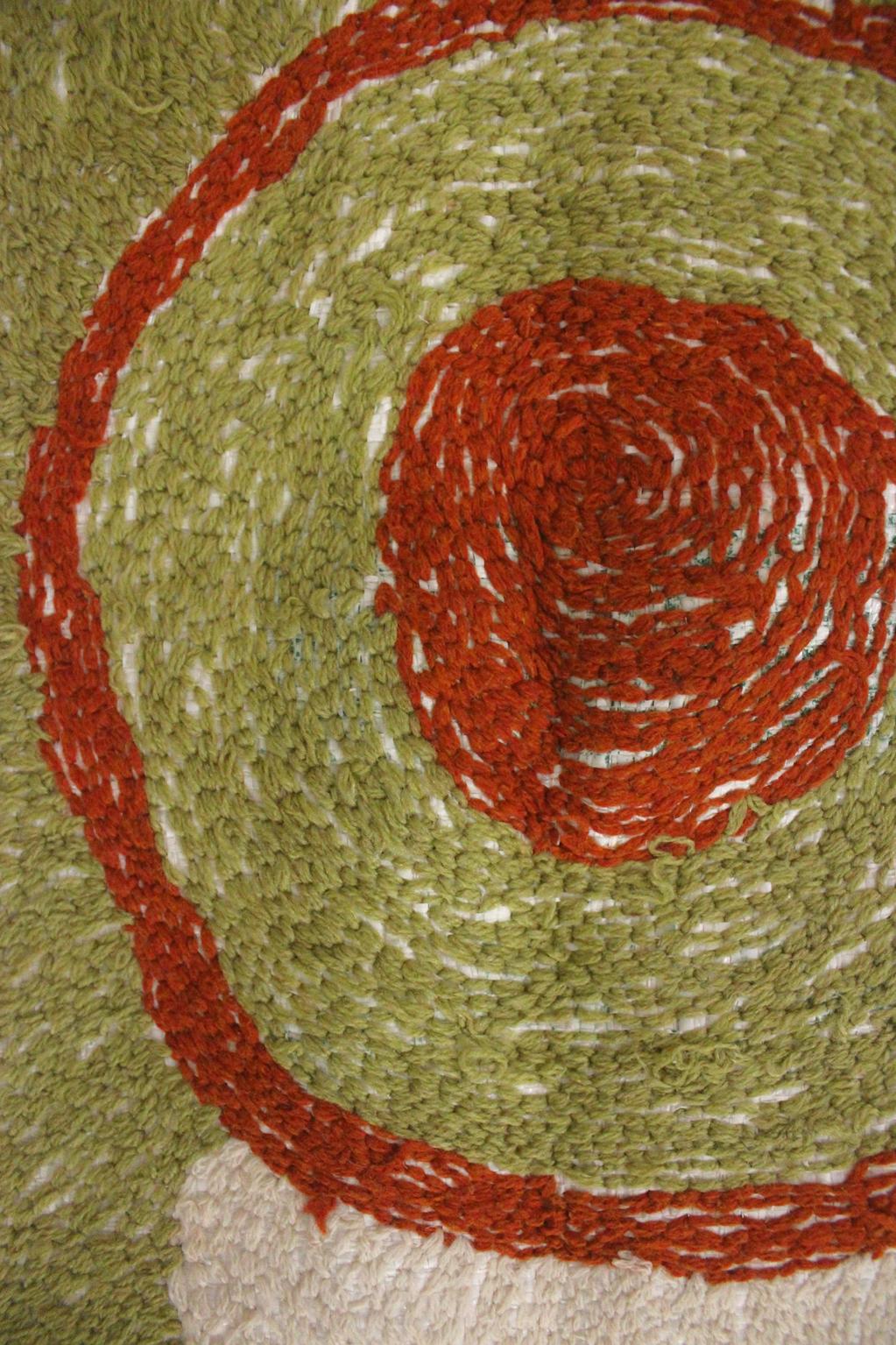 Vintage moroccan textile/wall hanging/carpet - Zindekh - 1.4x2.7feet / 44x82cm