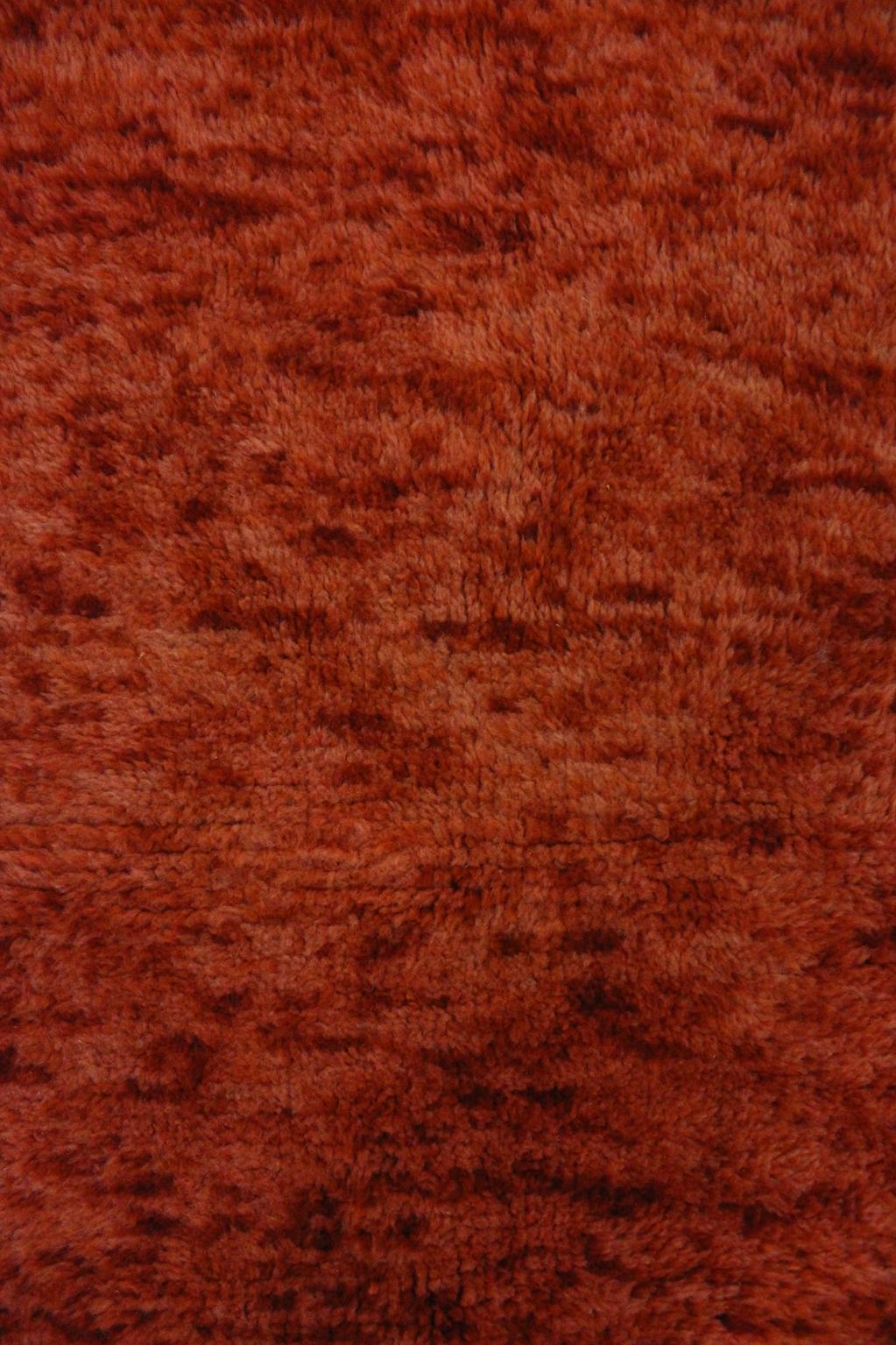 Vintage area moroccan rug - orange - 4.9x6.9feet / 150x210cm
